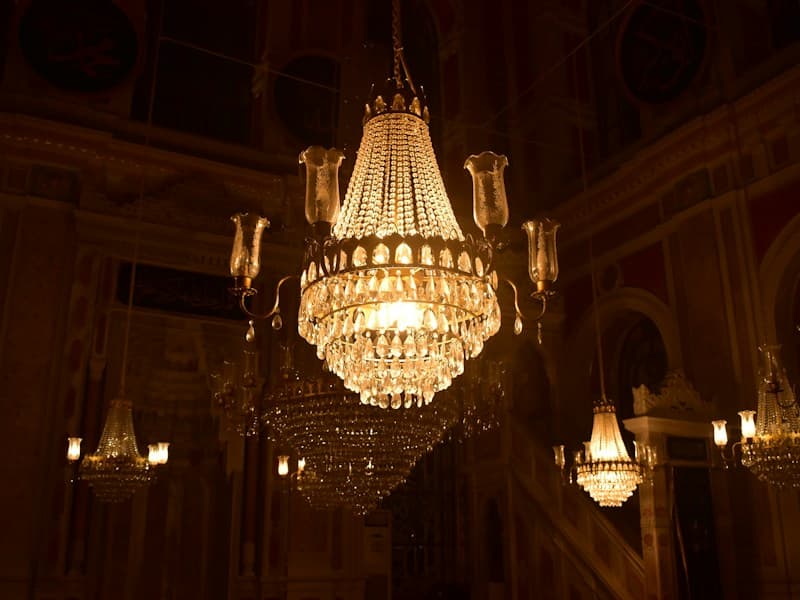 Ziggurat Stepped Pendant Light — Pendant Light in Satin brass