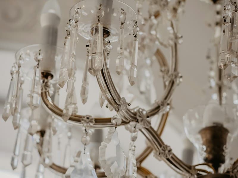 Château Crystal Chandelier — Chandelier in Aged silver